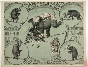 'The greatest performing elephant in the world poster